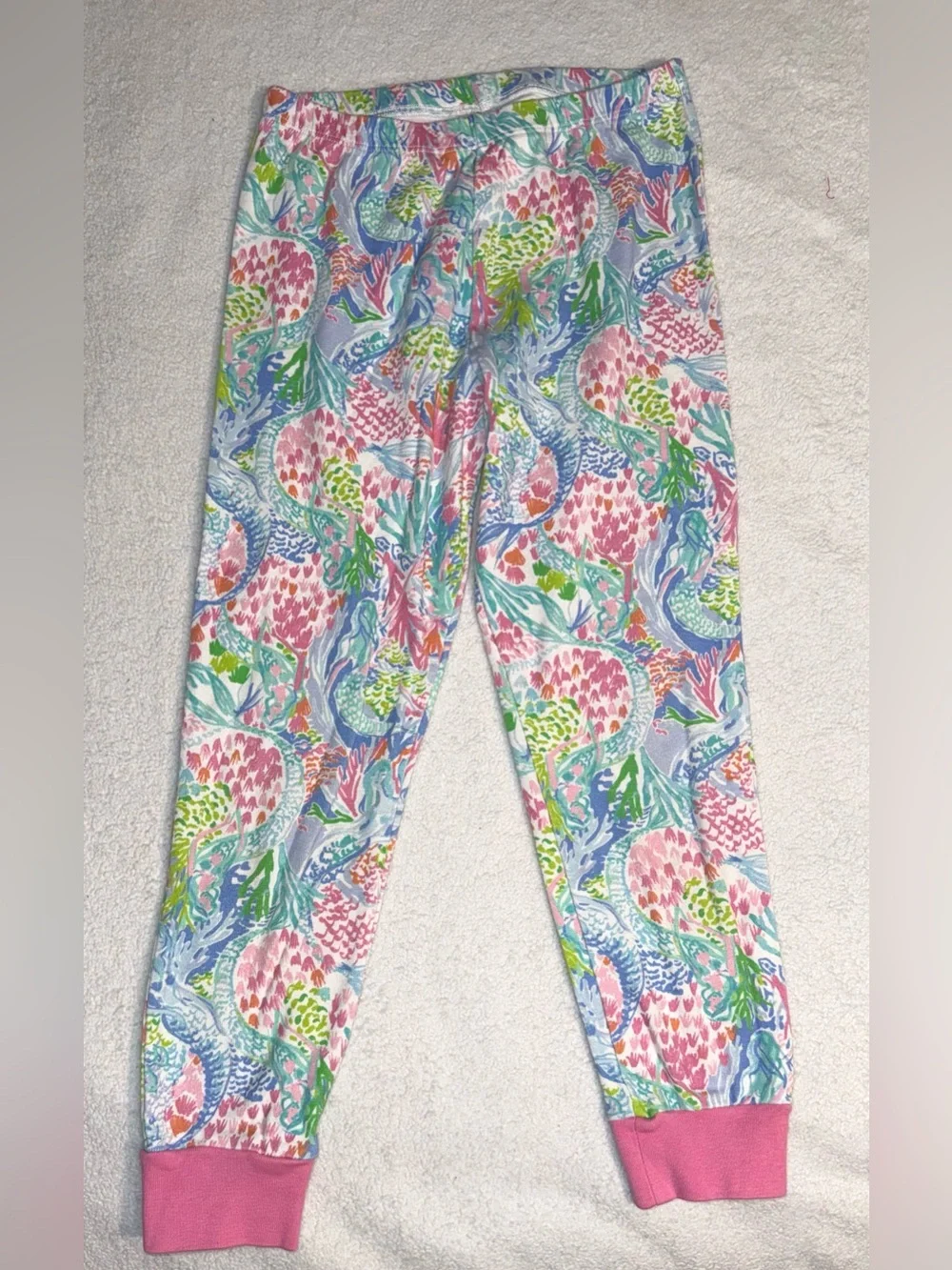 Lilly Pulitzer x Pottery Barn Kids pajama set in Mermaid Cove print, sz 6